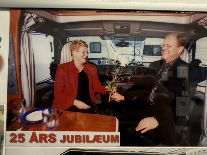 Jan og Lotte Johansen ved Tarup Campingcenters 25 års jubilæum